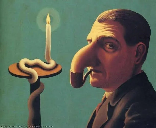 Lâmpada filosófica de René Magritte