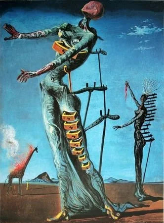 Girafa em chamas de Salvador Dali