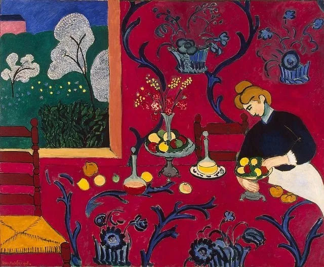 A sala vermelha de Henri Matisse