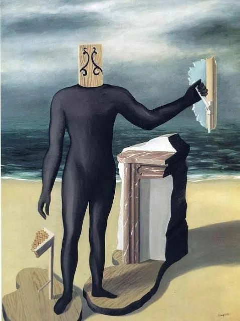 O homem do mar de René Magritte